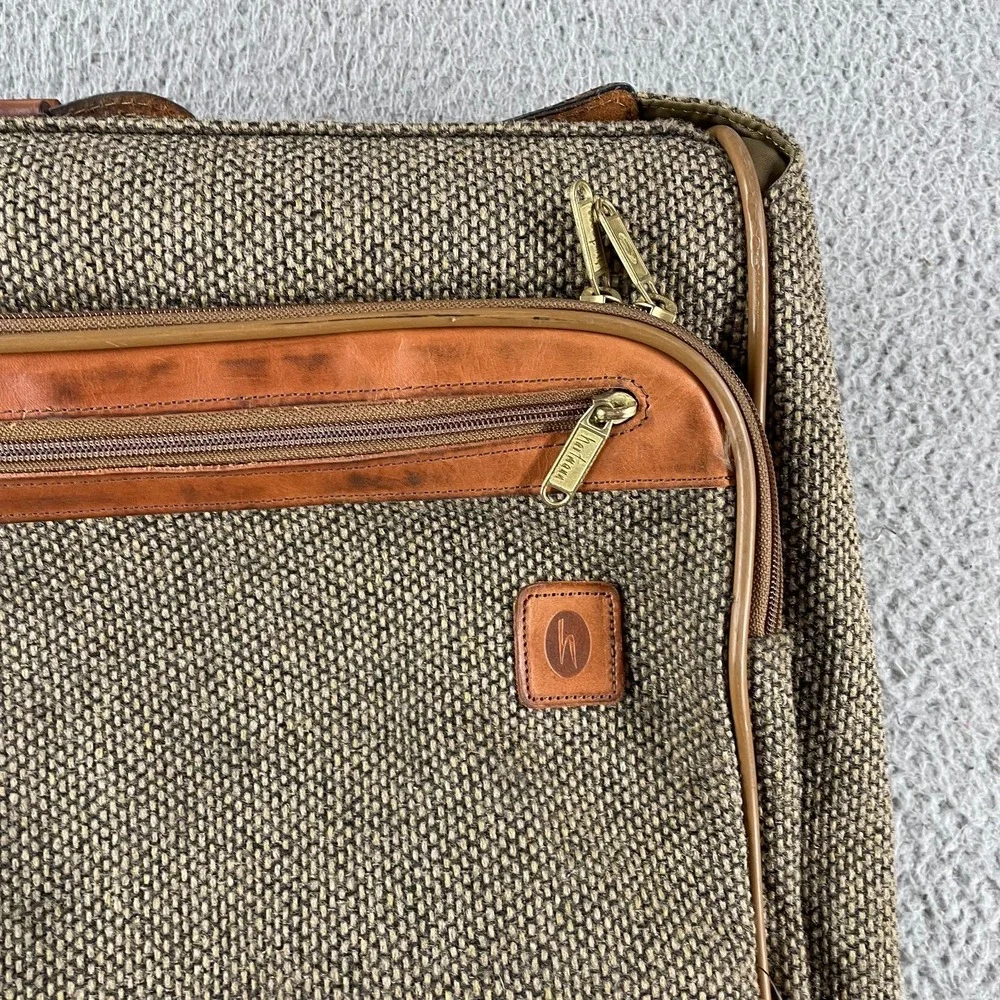 Vintage Hartmann Tweed Wool‎ Garment Bag Bi-Fold Travel Luggage 23